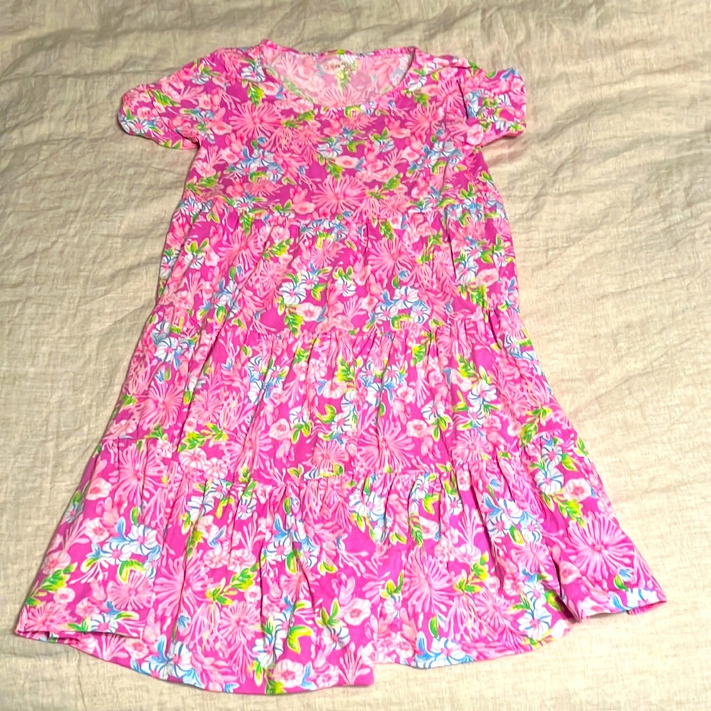 Lilly Pulitzer Jodee Swing Dress. Color- Amethyst Moms the Word